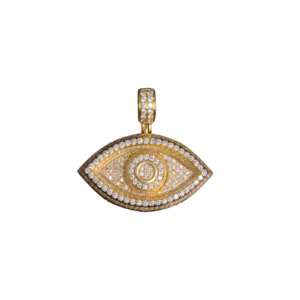 Iced Out Evil Eye Diamond Pendant