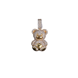Iced Out Teddy Bear Pendant