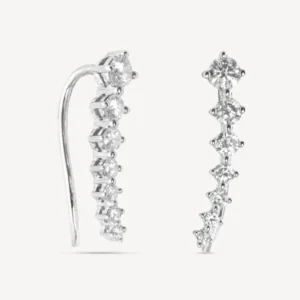 Imara Gold Diamond Climber Earrings