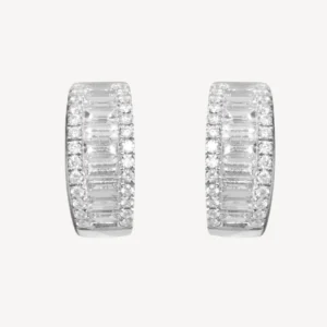 Mia Gold Diamond Hoop Earrings