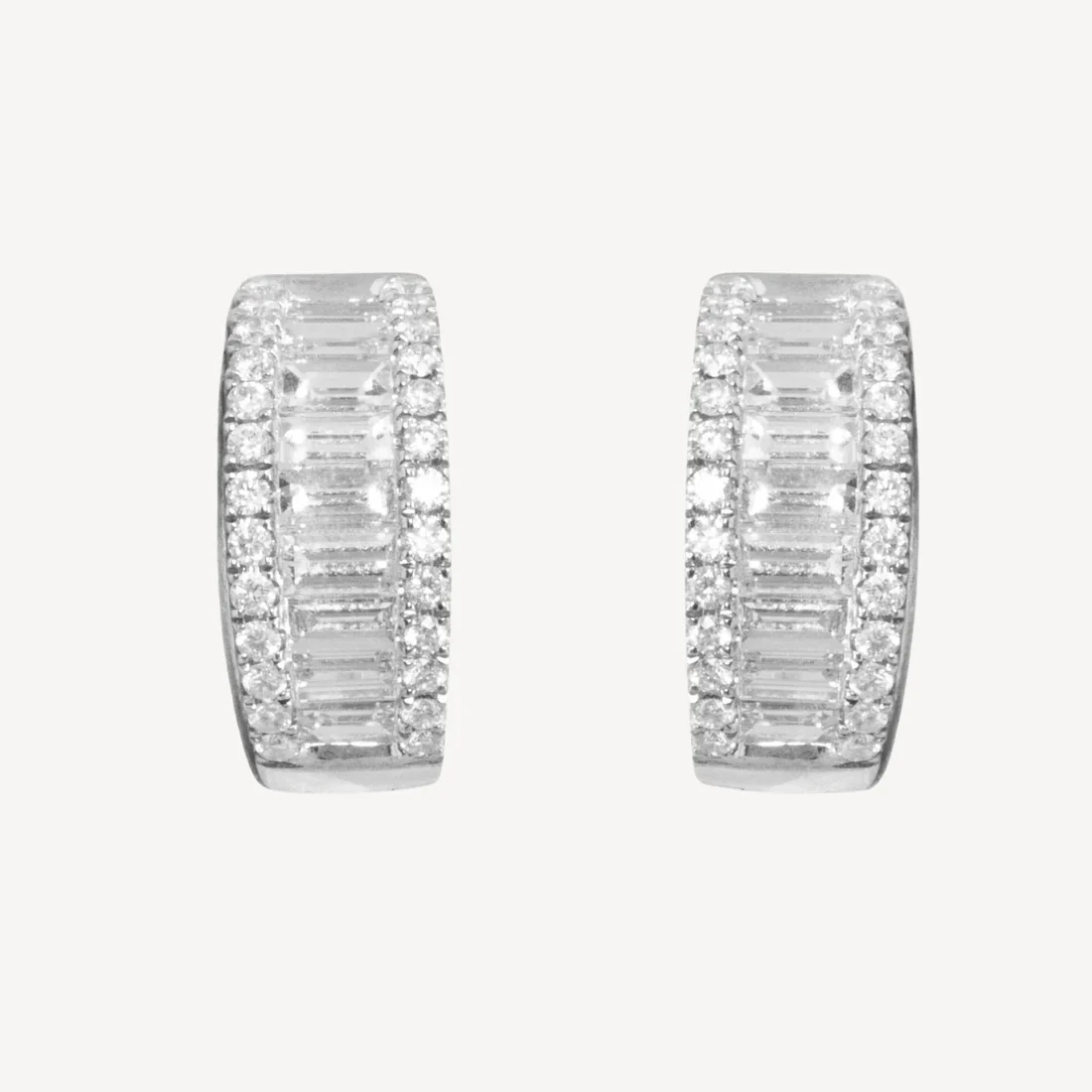 Mia Gold Diamond Hoop Earrings